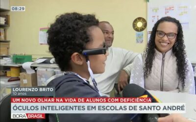 Óculos inteligentes para alunos com deficiência visual no ABC Paulista