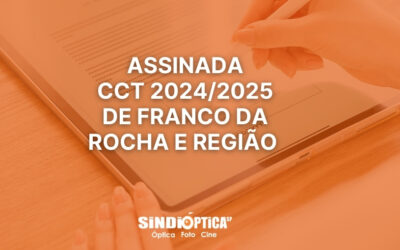 SINDIÓPTICA-SP ASSINA CONVENÇÃO COLETIVA  2024/2025 COM OS COMERCIÁRIOS DE FRANCO DA ROCHA E REGIÃO